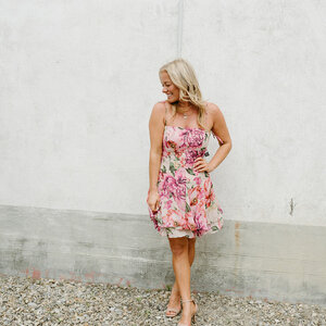 Lulus Lauren Chiffon Mini