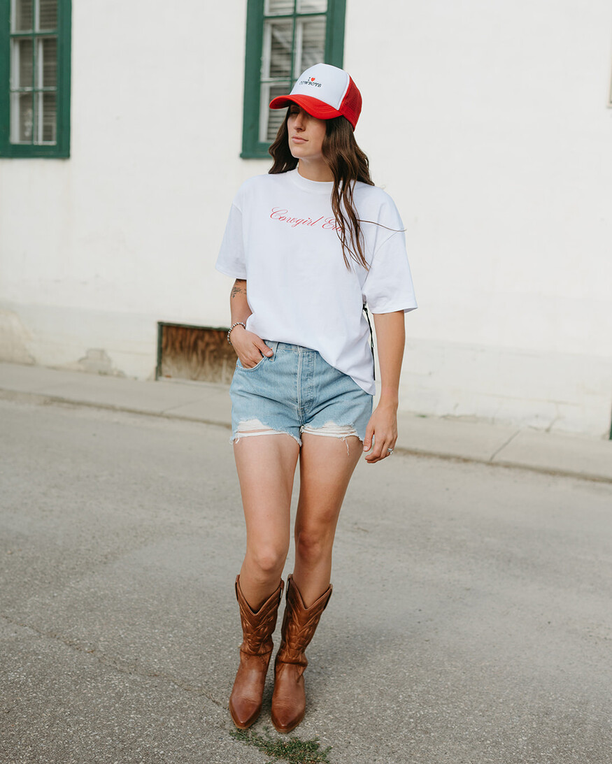 Brunette The Label Cowgirl Era Boxy Tee