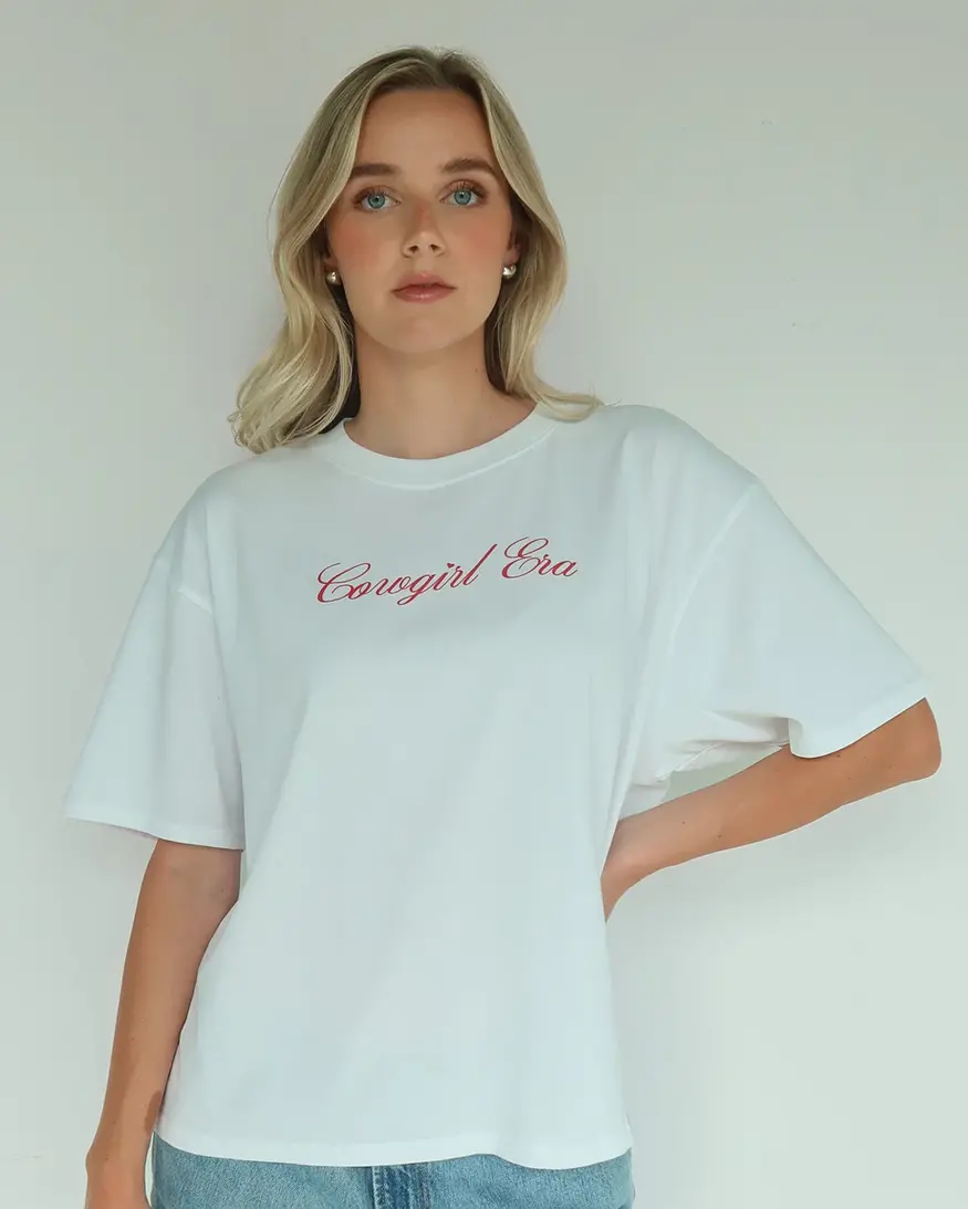 Brunette The Label Cowgirl Era Boxy Tee
