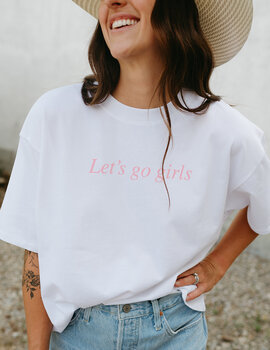 Brunette The Label Let's Go Girls Boxy Tee Brunette The Label Let's Go Girls Boxy Tee