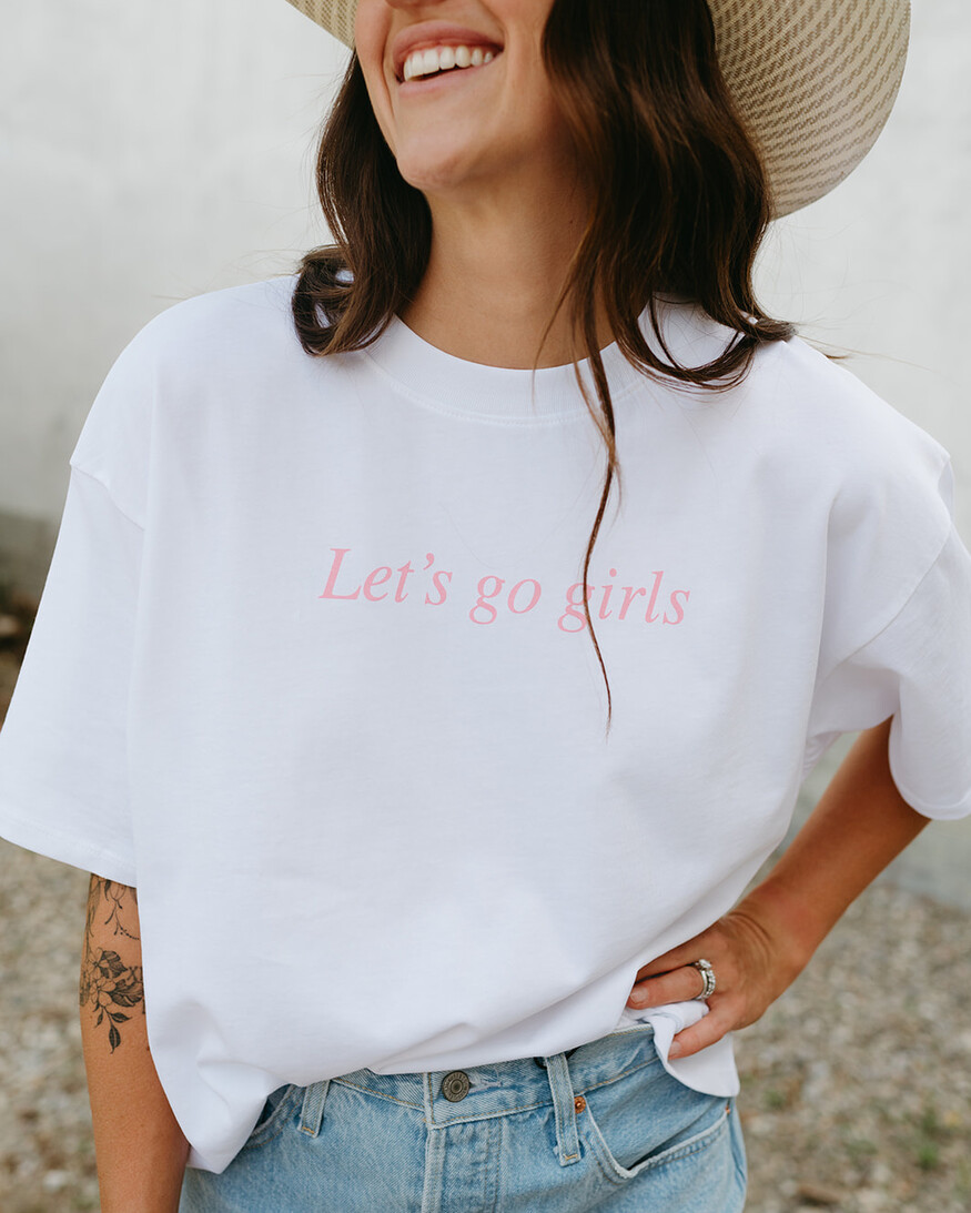 Brunette The Label Let's Go Girls Boxy Tee