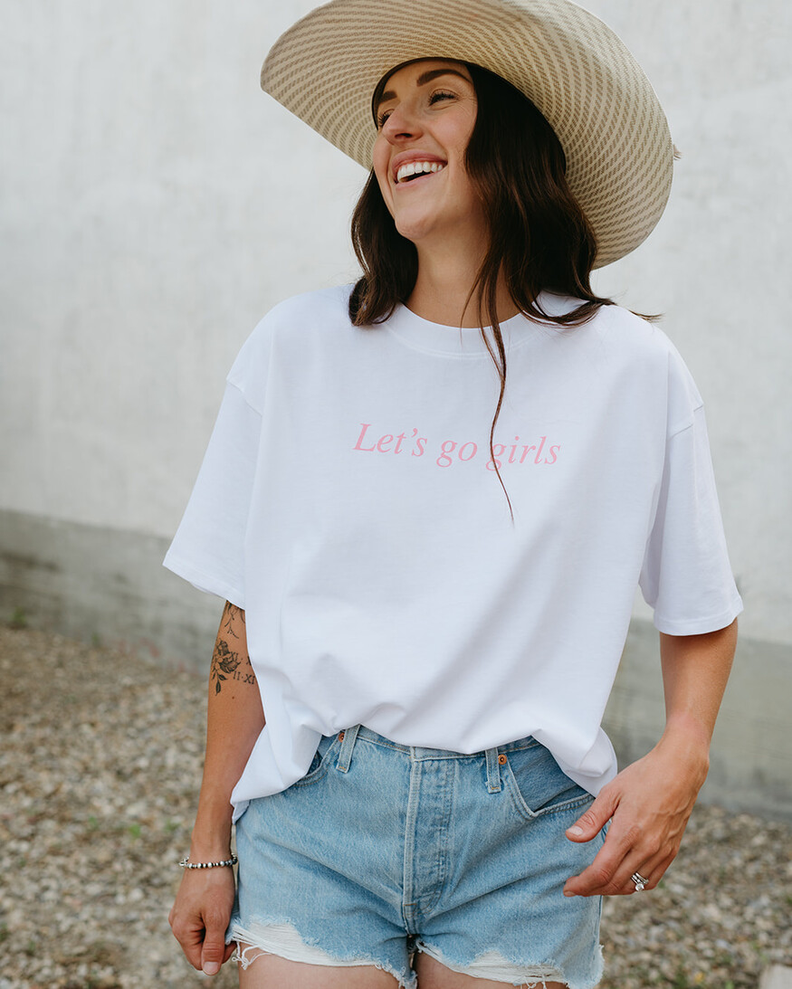 Brunette The Label Let's Go Girls Boxy Tee