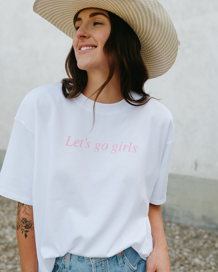 Brunette The Label Let's Go Girls Boxy Tee