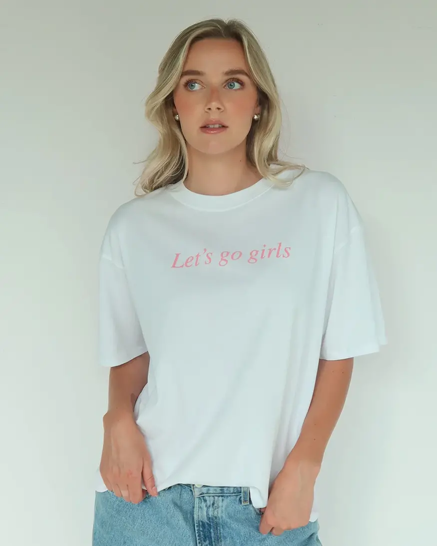 Brunette The Label Let's Go Girls Boxy Tee