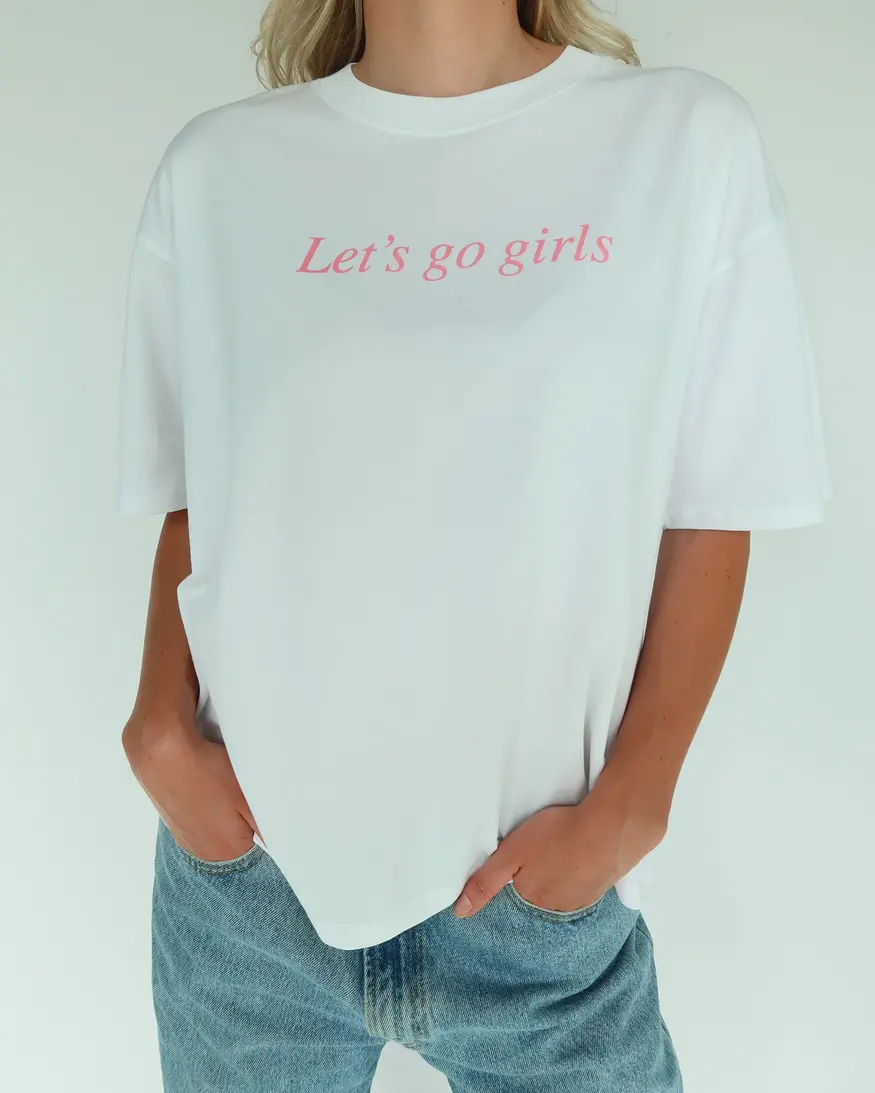 Brunette The Label Let's Go Girls Boxy Tee
