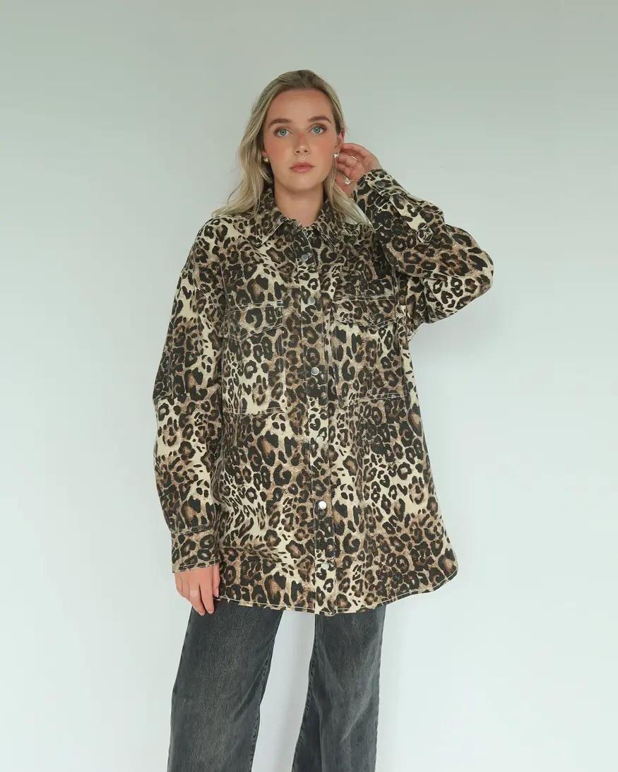 Brunette The Label Leopard Shania Jacket