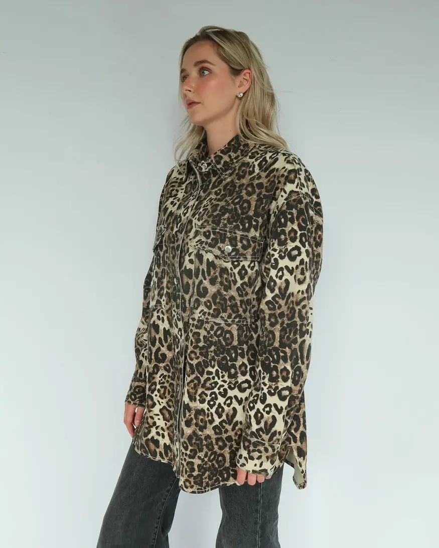 Brunette The Label Leopard Shania Jacket