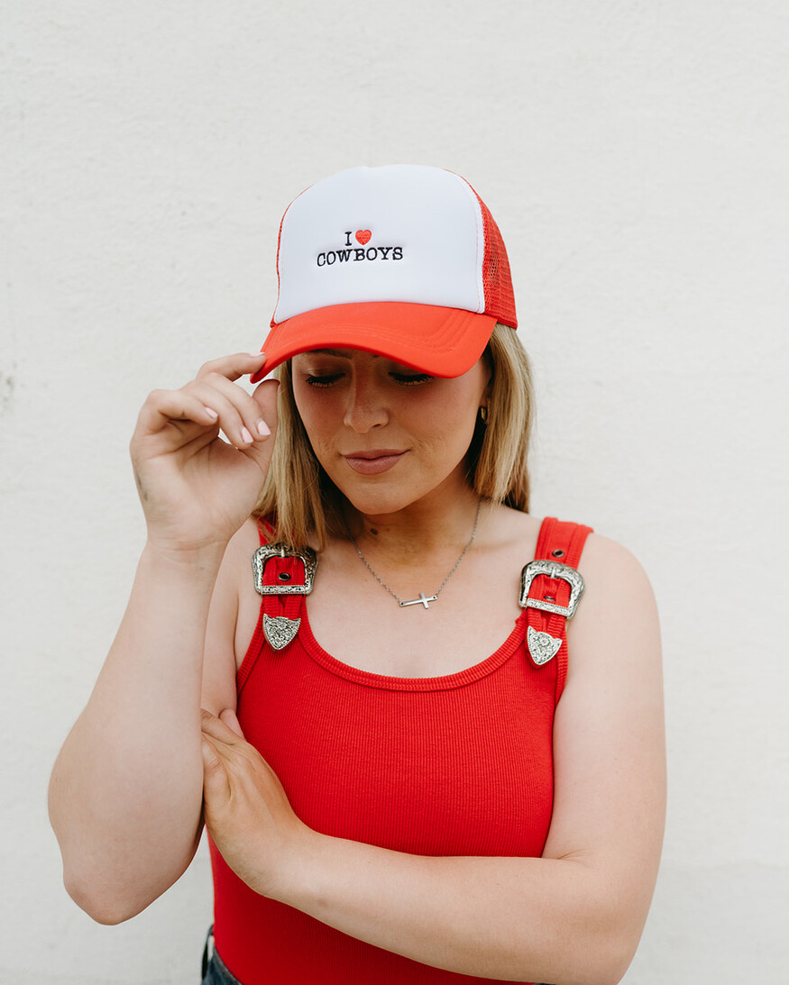 Brunette The Label I Love Cowboys Trucker