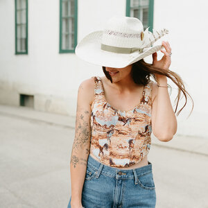 Horse Jacquard Corset