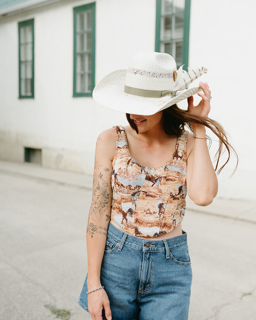 Horse Jacquard Corset