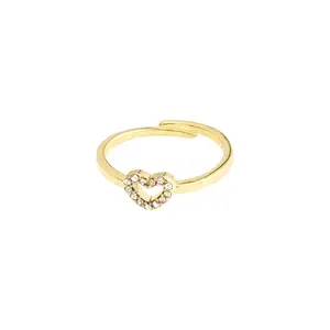 Pilgrim Lulu Stack Ring - Crystal Heart