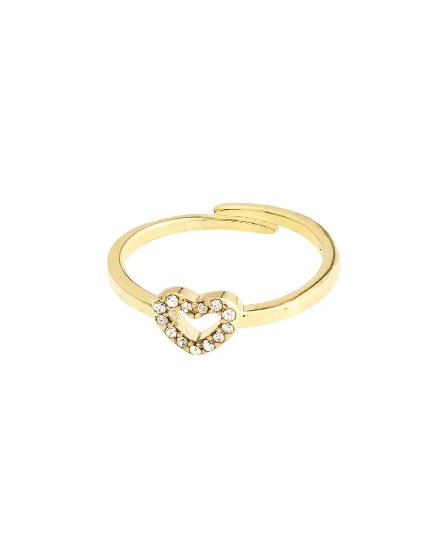 Pilgrim Lulu Stack Ring - Crystal Heart