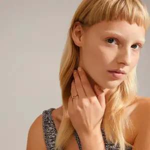 Pilgrim Lulu Stack Ring - Crystal Heart