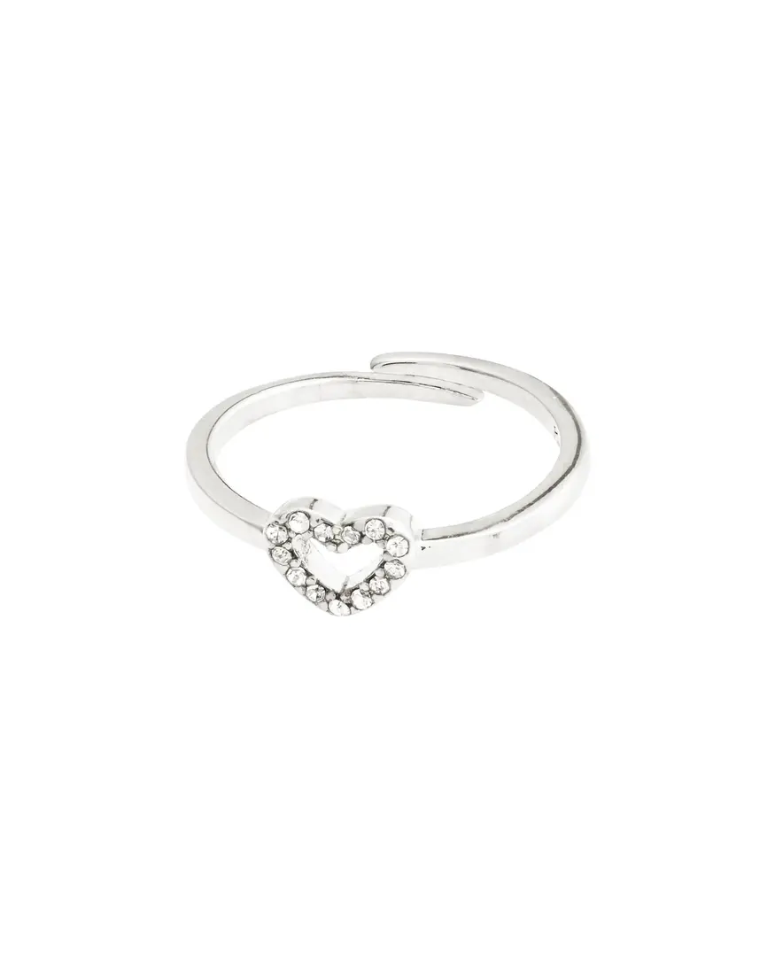 Pilgrim Lulu Stack Ring - Crystal Heart