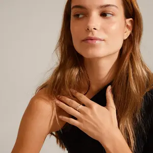 Pilgrim Lulu Stack Ring - Crystal Heart