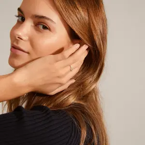 Pilgrim Lulu Stack Ring - Crystal Heart