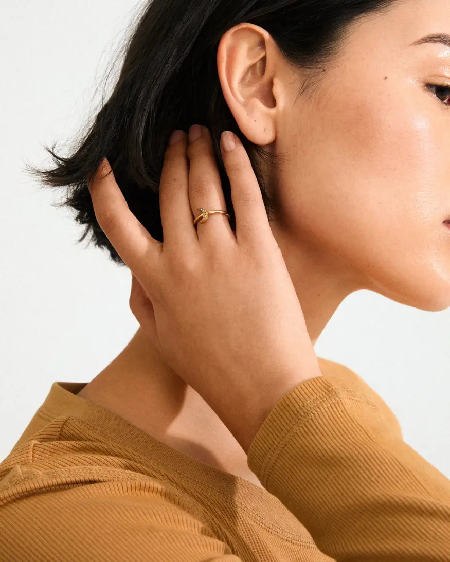 Pilgrim Lulu Stack Ring  - Moon