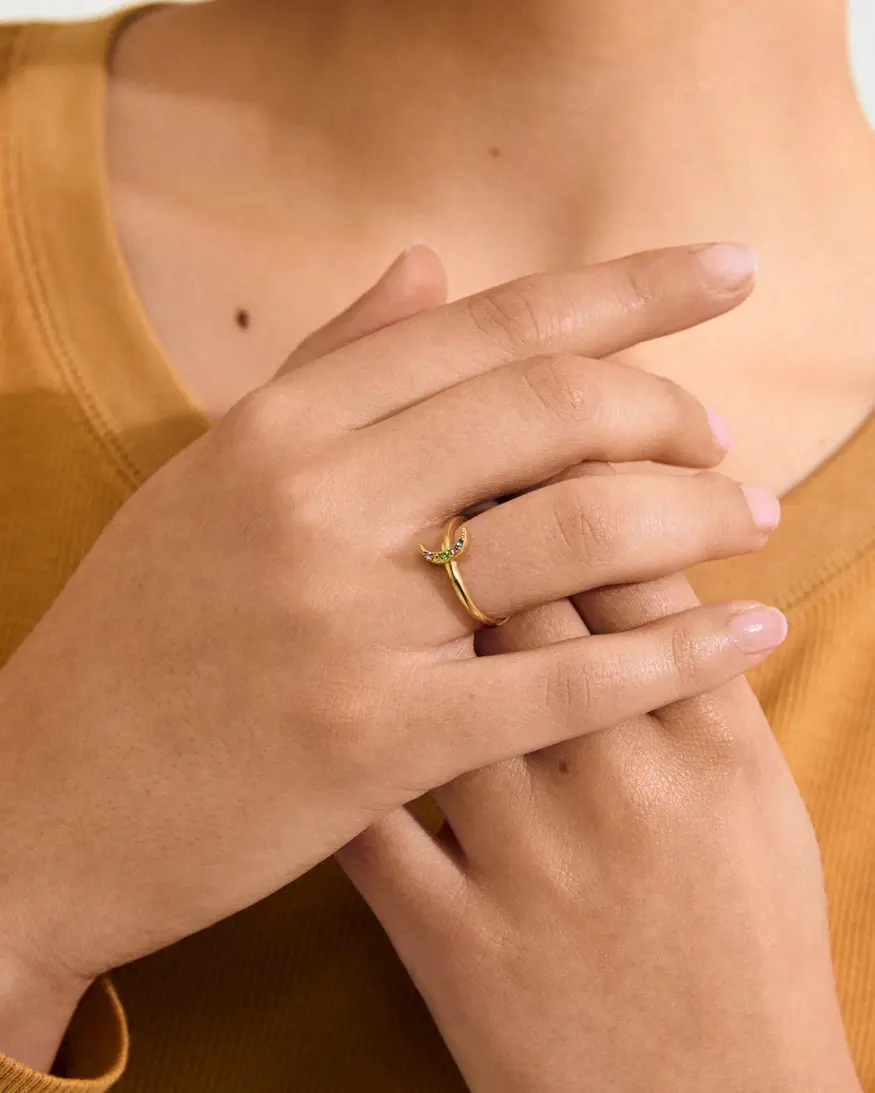 Pilgrim Lulu Stack Ring  - Moon