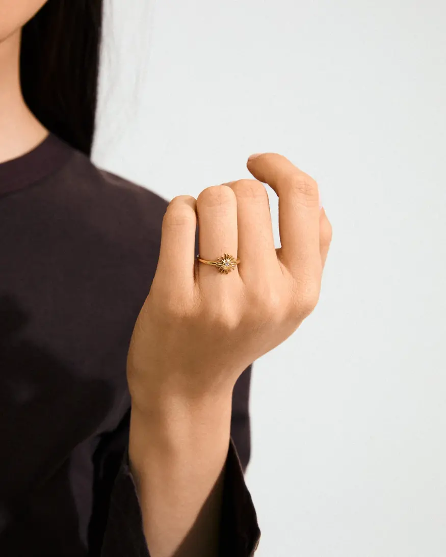 Pilgrim Lulu Stack Ring - Sun