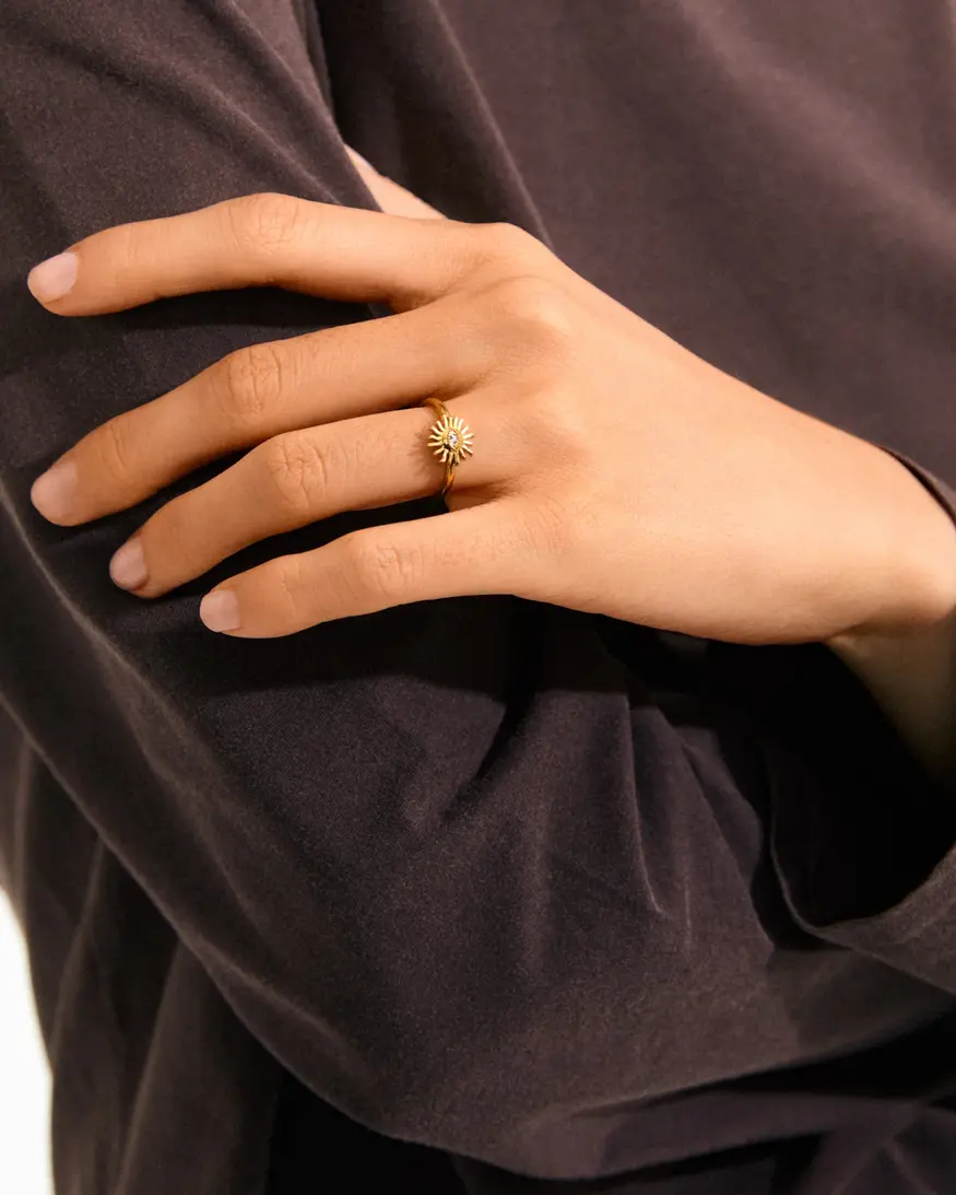 Pilgrim Lulu Stack Ring - Sun