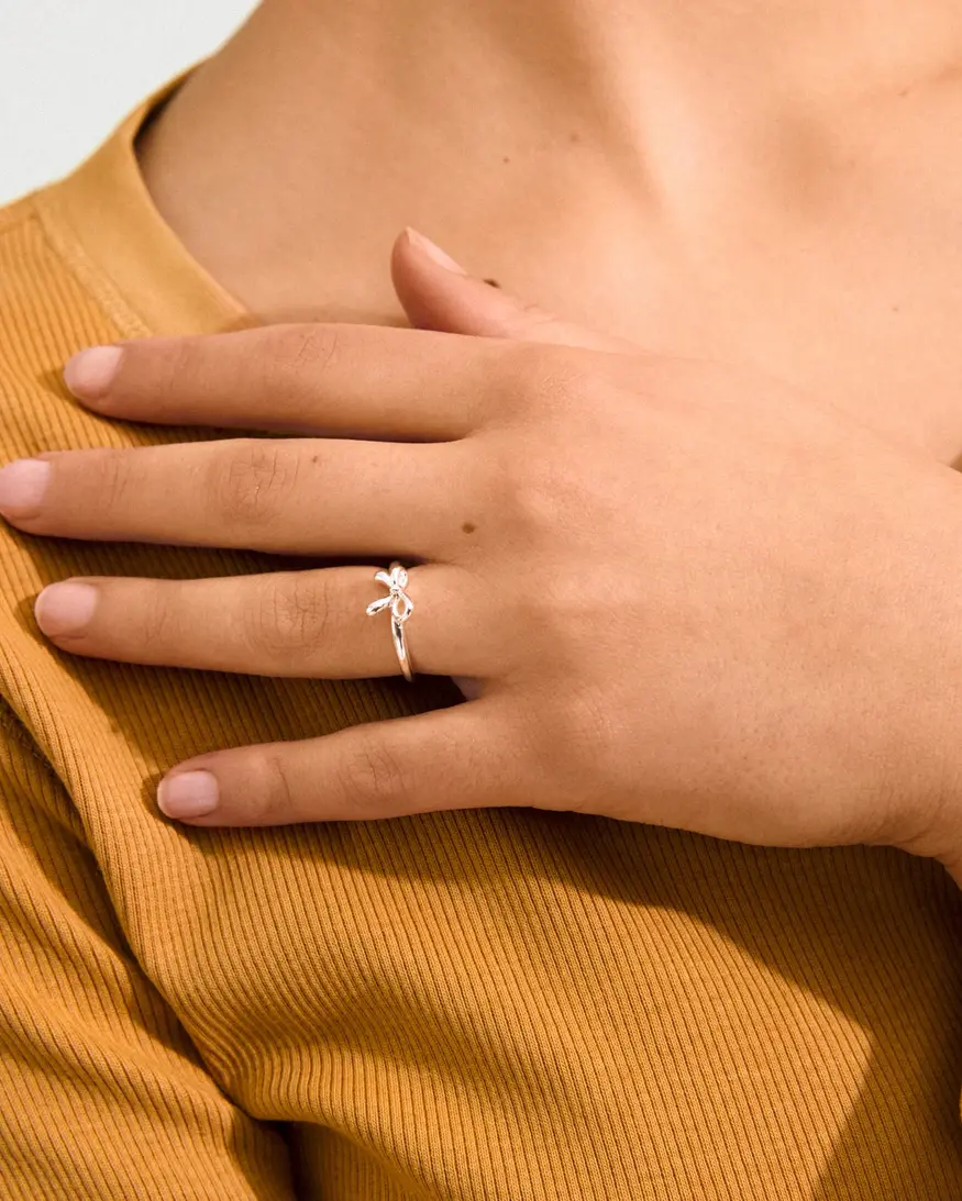 Pilgrim Lulu Stack Ring - Bow