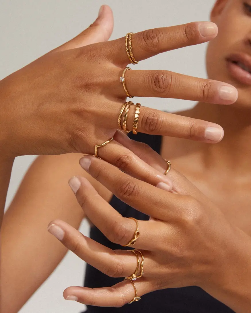 Pilgrim Lulu Stack Ring - V