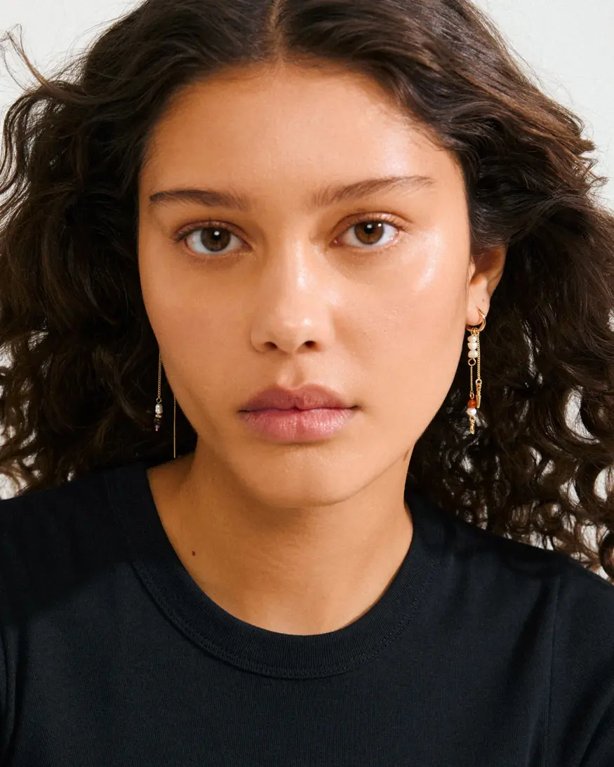 Pilgrim Between Chain Earrings