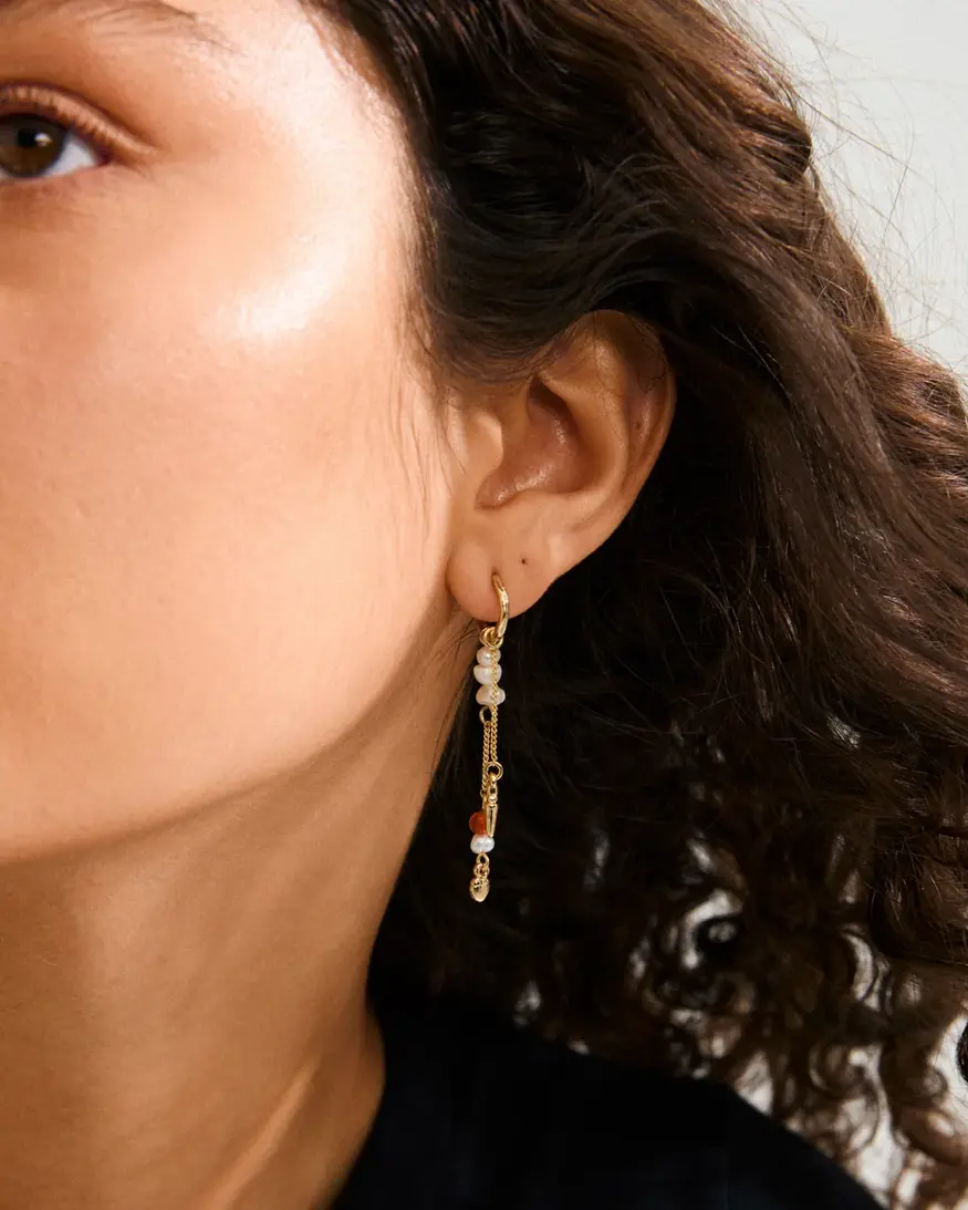 Pilgrim Between Chain Earrings