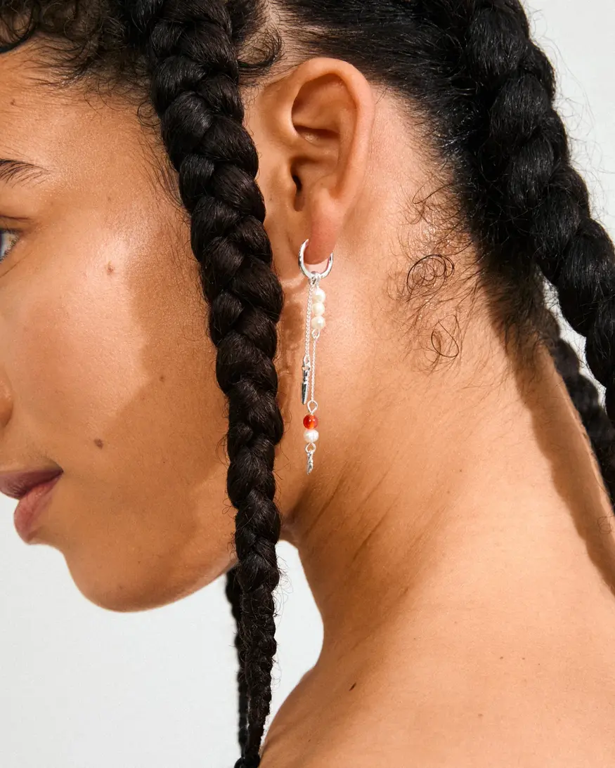 Pilgrim Between Chain Earrings