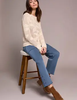 Tribal Summit Boat Neck Sweater