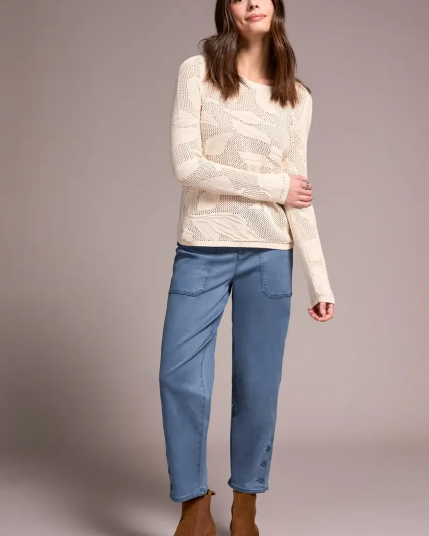 Tribal Summit Boat Neck Sweater