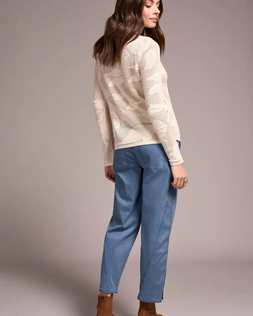 Tribal Summit Boat Neck Sweater