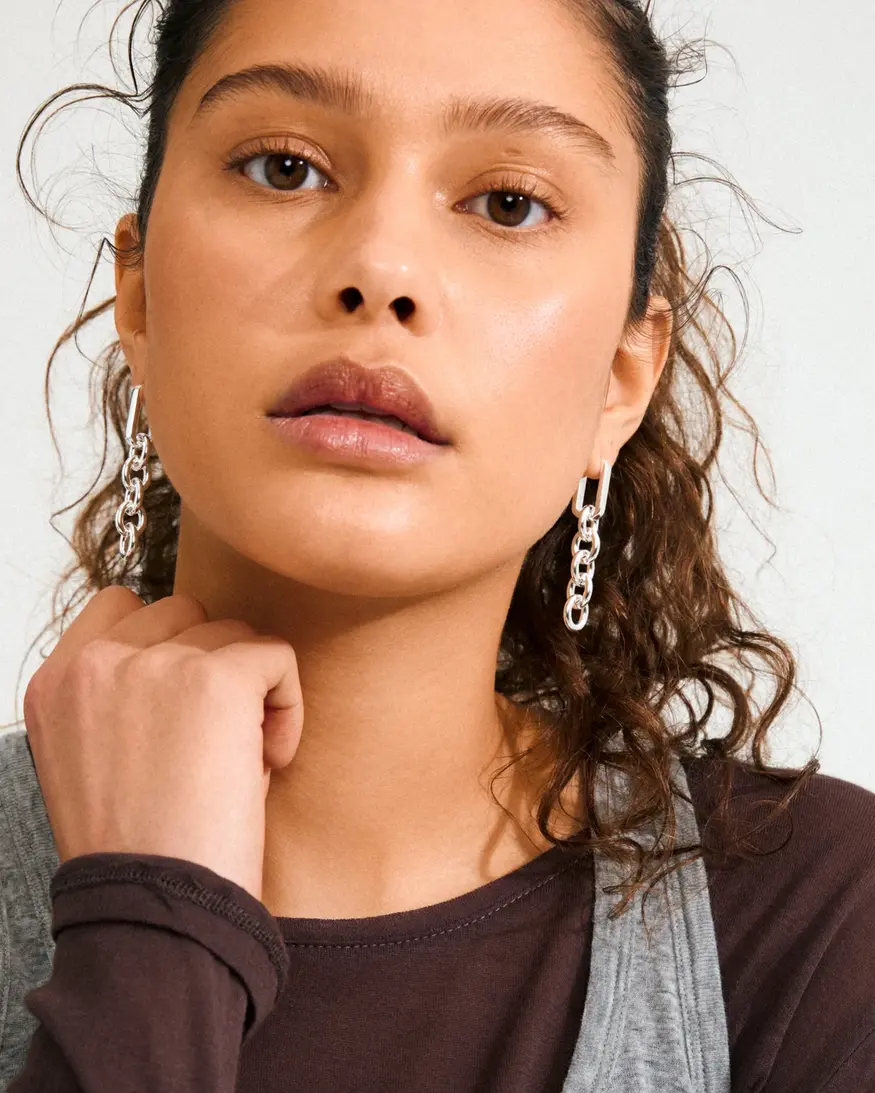 Pilgrim Phase Chain Earrings