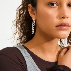 Pilgrim Phase Chain Earrings