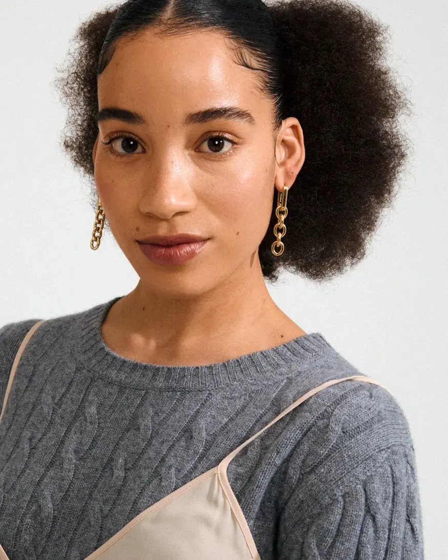 Pilgrim Phase Chain Earrings