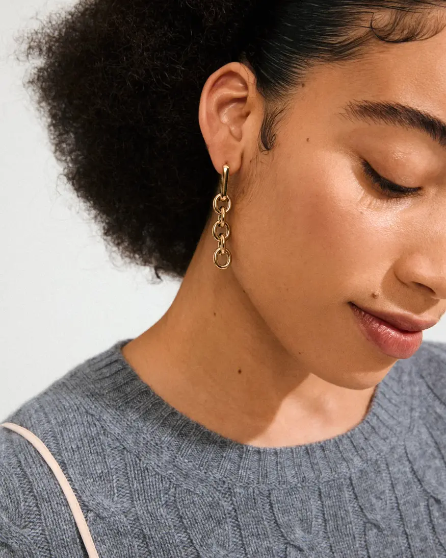 Pilgrim Phase Chain Earrings