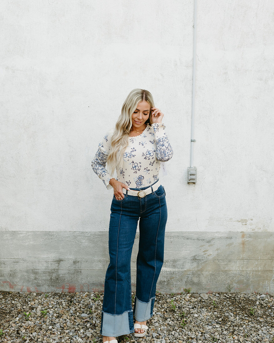 Tribal Stazie LS Scoop Top