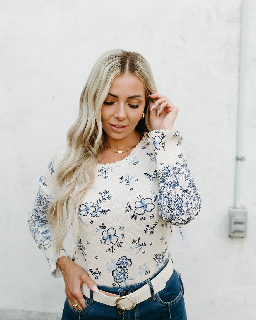 Tribal Stazie LS Scoop Top