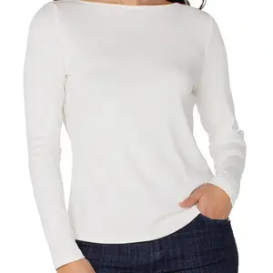 Liverpool LS Boat Neck Knit Top