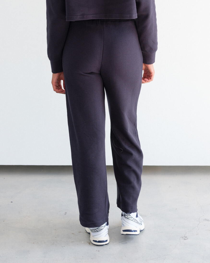 Brunette The Label Waffle Wide Leg Pant