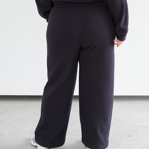 Brunette The Label Waffle Wide Leg Pant