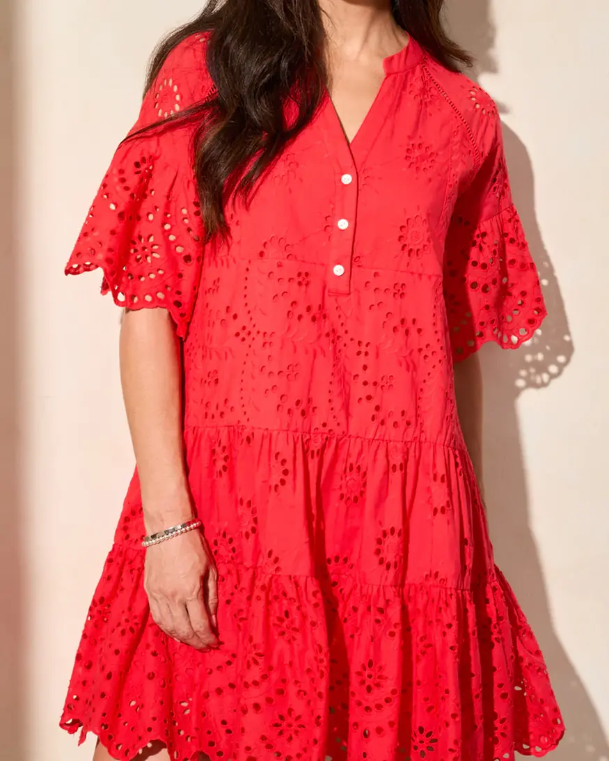 Tribal Robben Eyelet Dress