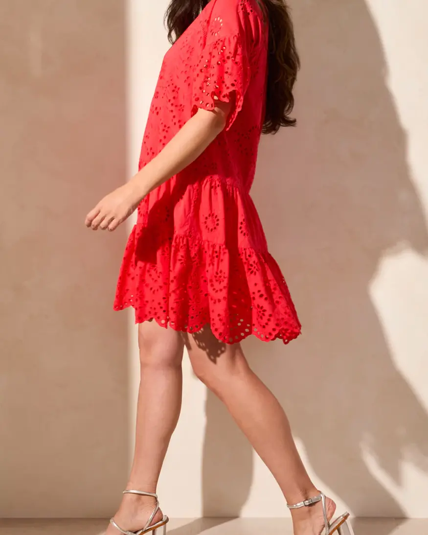 Tribal Robben Eyelet Dress