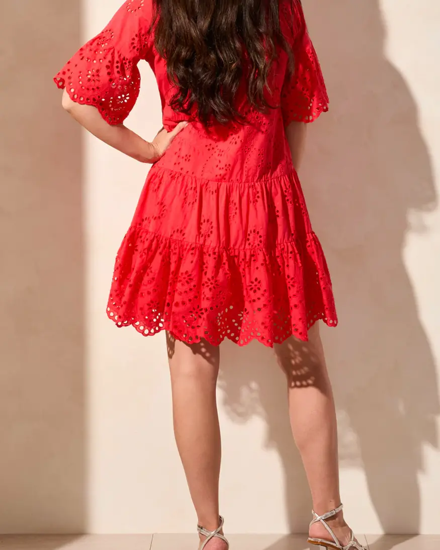 Tribal Robben Eyelet Dress
