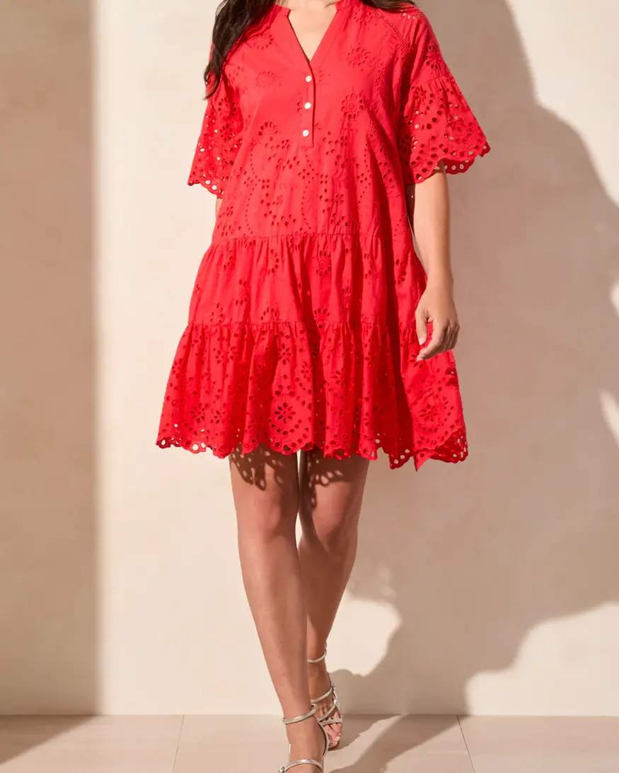 Tribal Robben Eyelet Dress