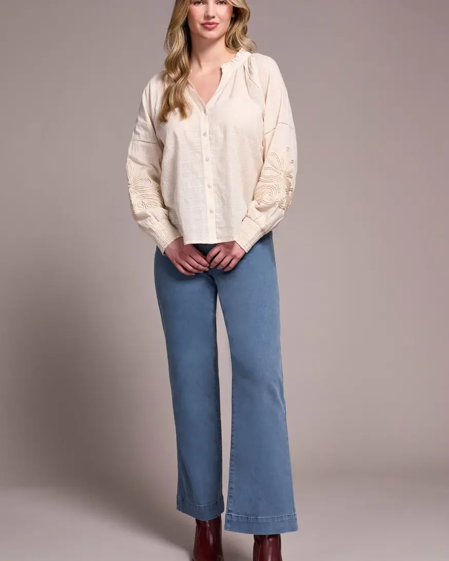 Tribal Sagara Applique Slv Blouse