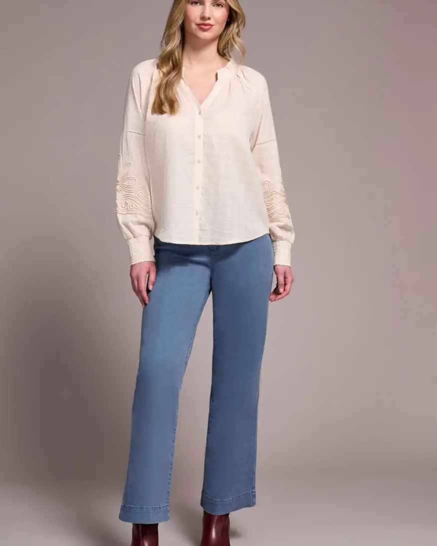 Tribal Sagara Applique Slv Blouse