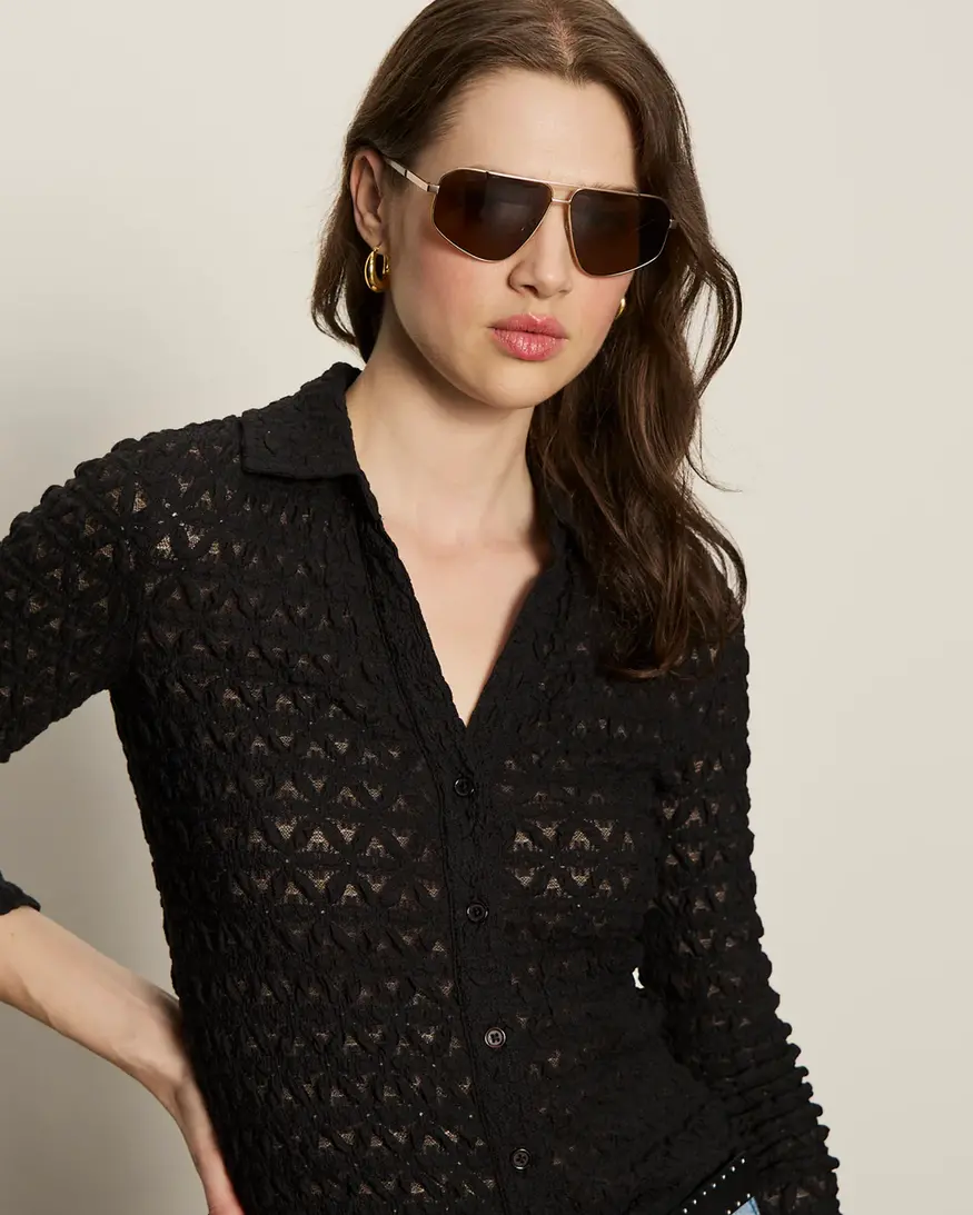 Sanctuary Dreamgirl Lace Button Up