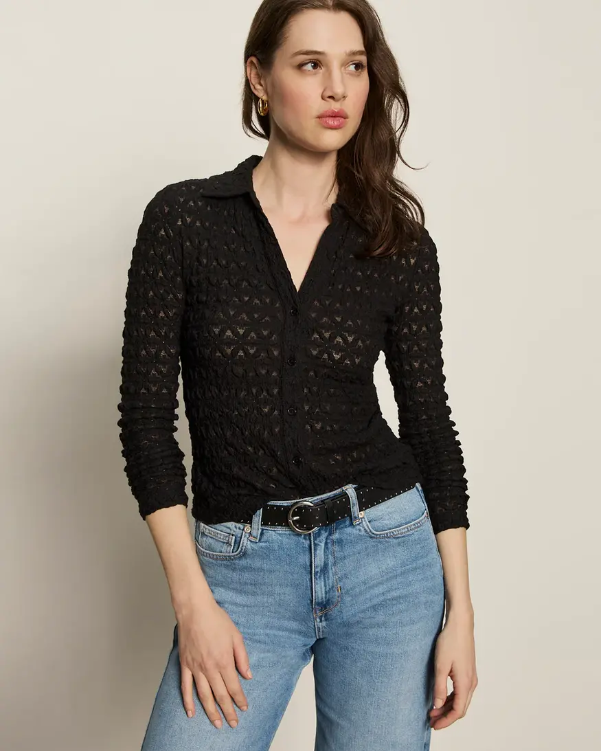 Sanctuary Dreamgirl Lace Button Up