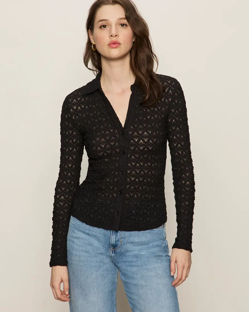 Sanctuary Dreamgirl Lace Button Up